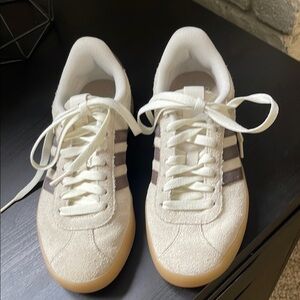 Adidas White and Brown Lifestyle Sneakers